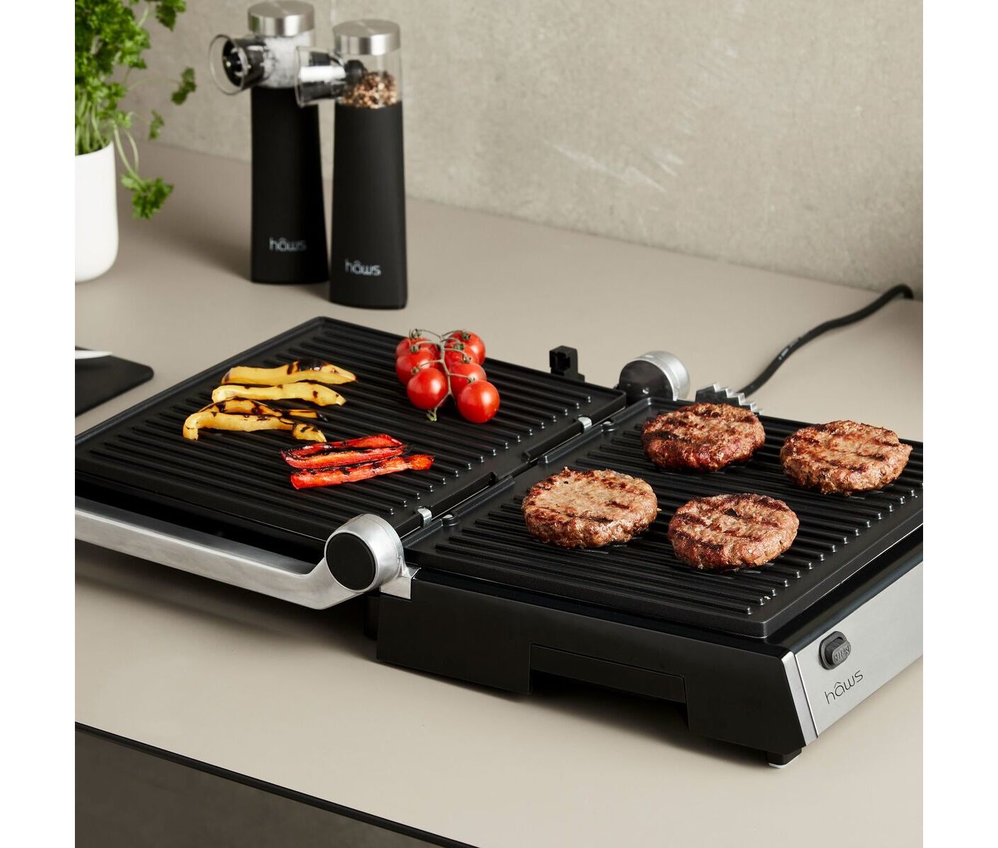 Hâws Proff Table Grill/panini 2000w Bordgrill billede 3