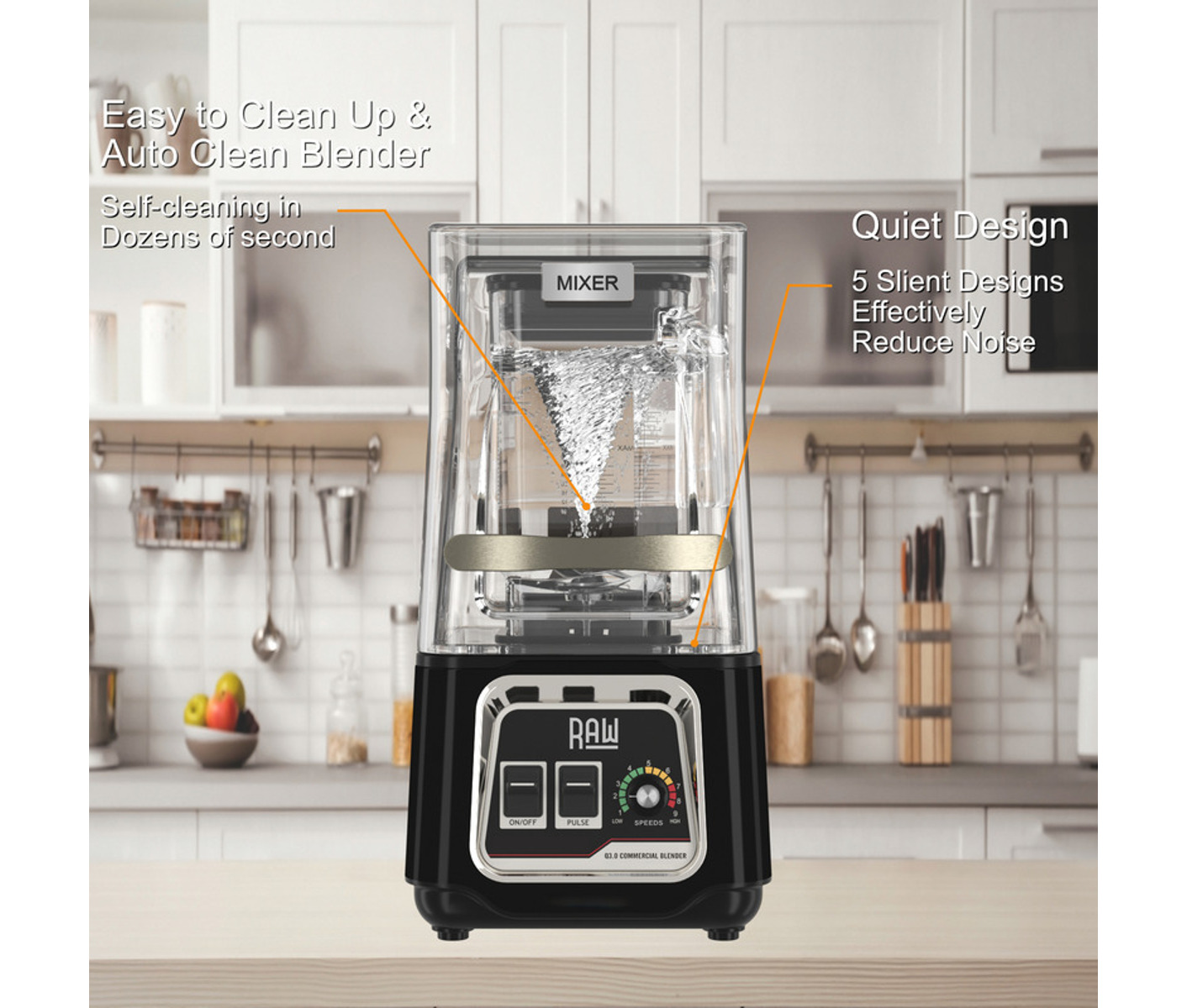 Raw Blender Q 3.0 Hp 1.5 L Black