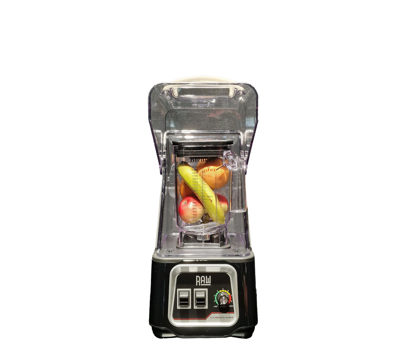 Raw Blender Q 3.0 Hp 1.5 L Black Blender billede 2