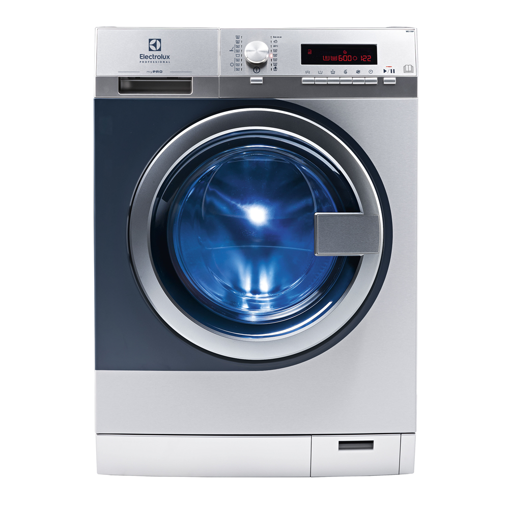 Electrolux WE170P stål myPro frontbetjent vaskemaskine billede 2