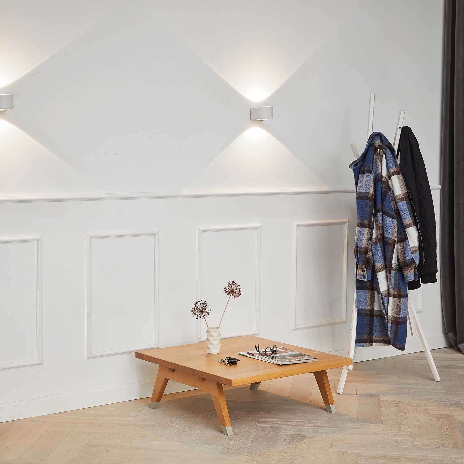 LOOM Design FREY WHITE, 2X6W LED - Væglampe billede 3