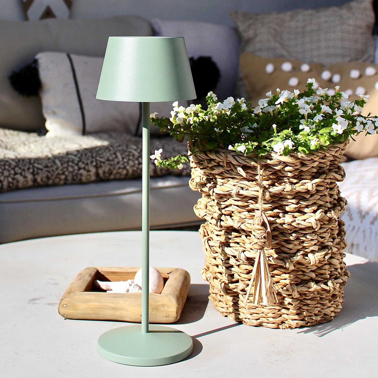 LOOM Design Modi Green Grey - Bordlampe billede 2