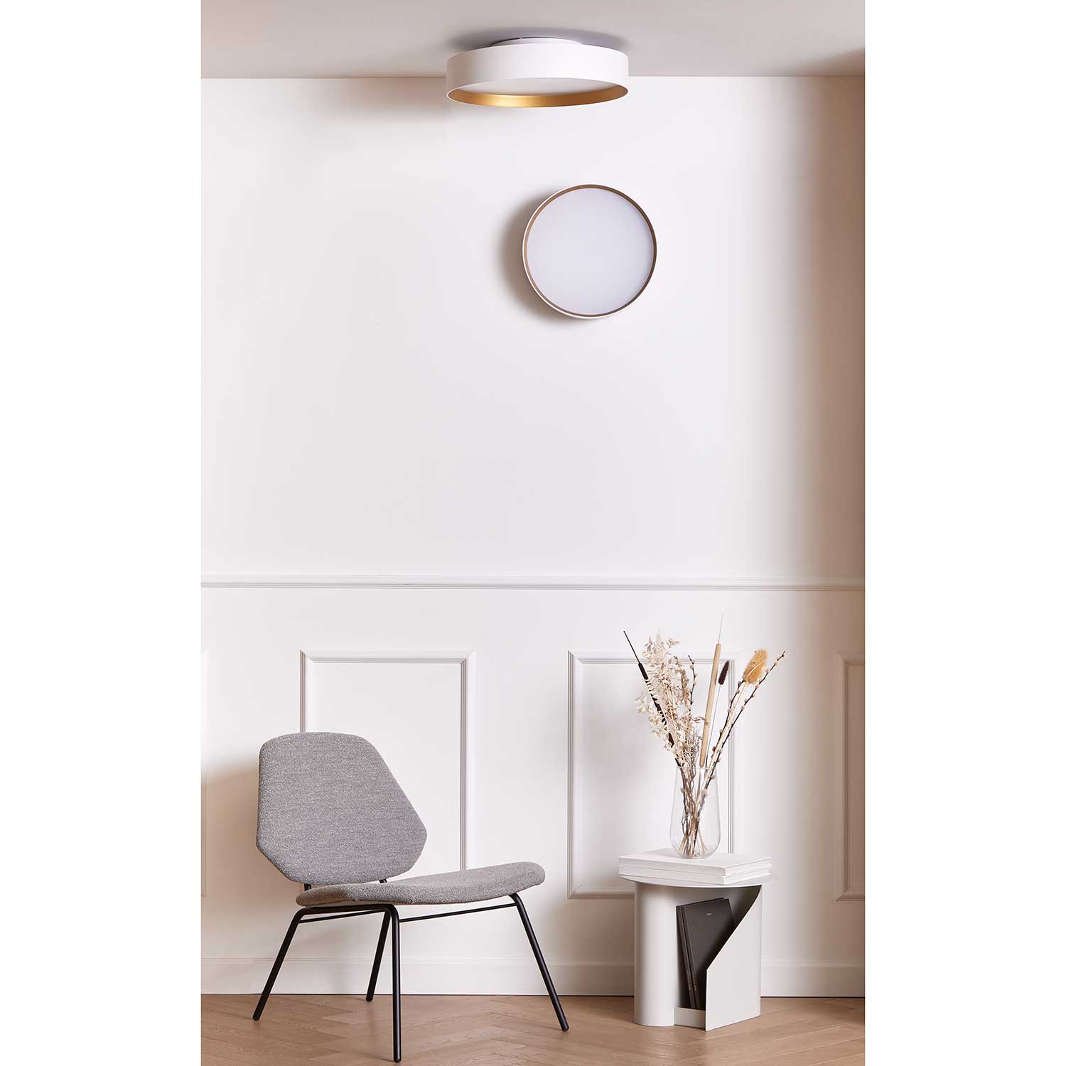 LOOM Design Lucia 805-004 Hvid/Guld Ø35 - Loftslampe billede 3