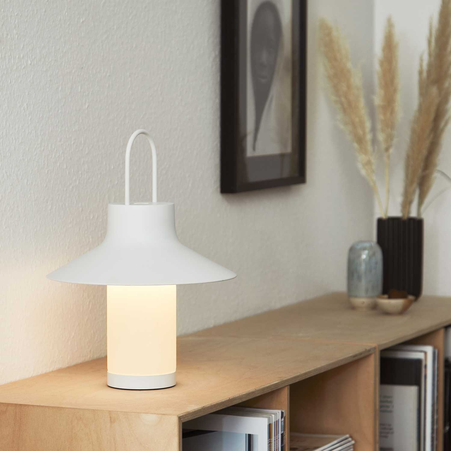 LOOM Design Shadow Large White - Bordlampe billede 3