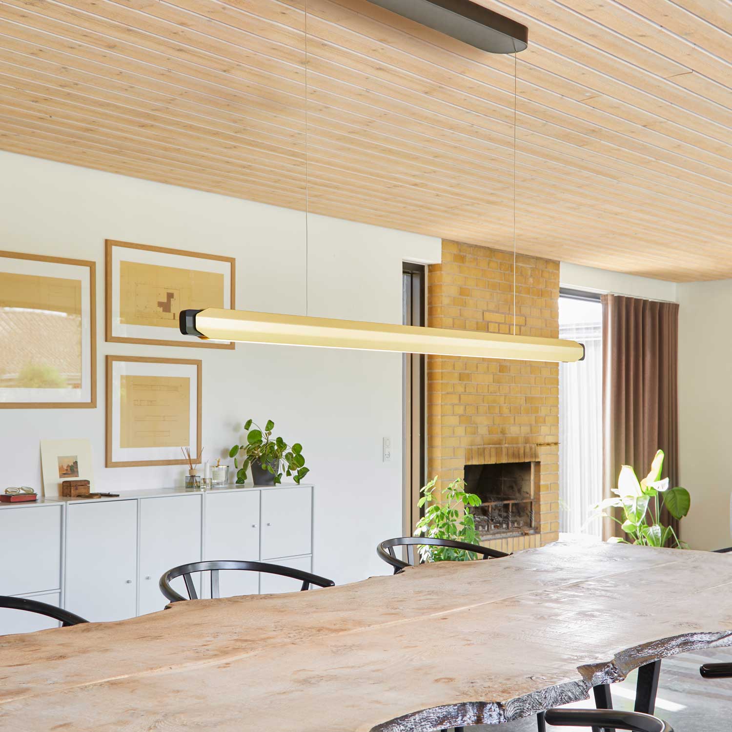 LOOM Design Gorm guld LED pendel billede 3