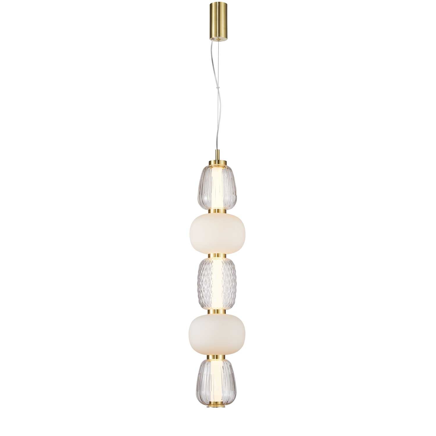 LOOM Design Pearl 5 rav/guld pendel billede 1