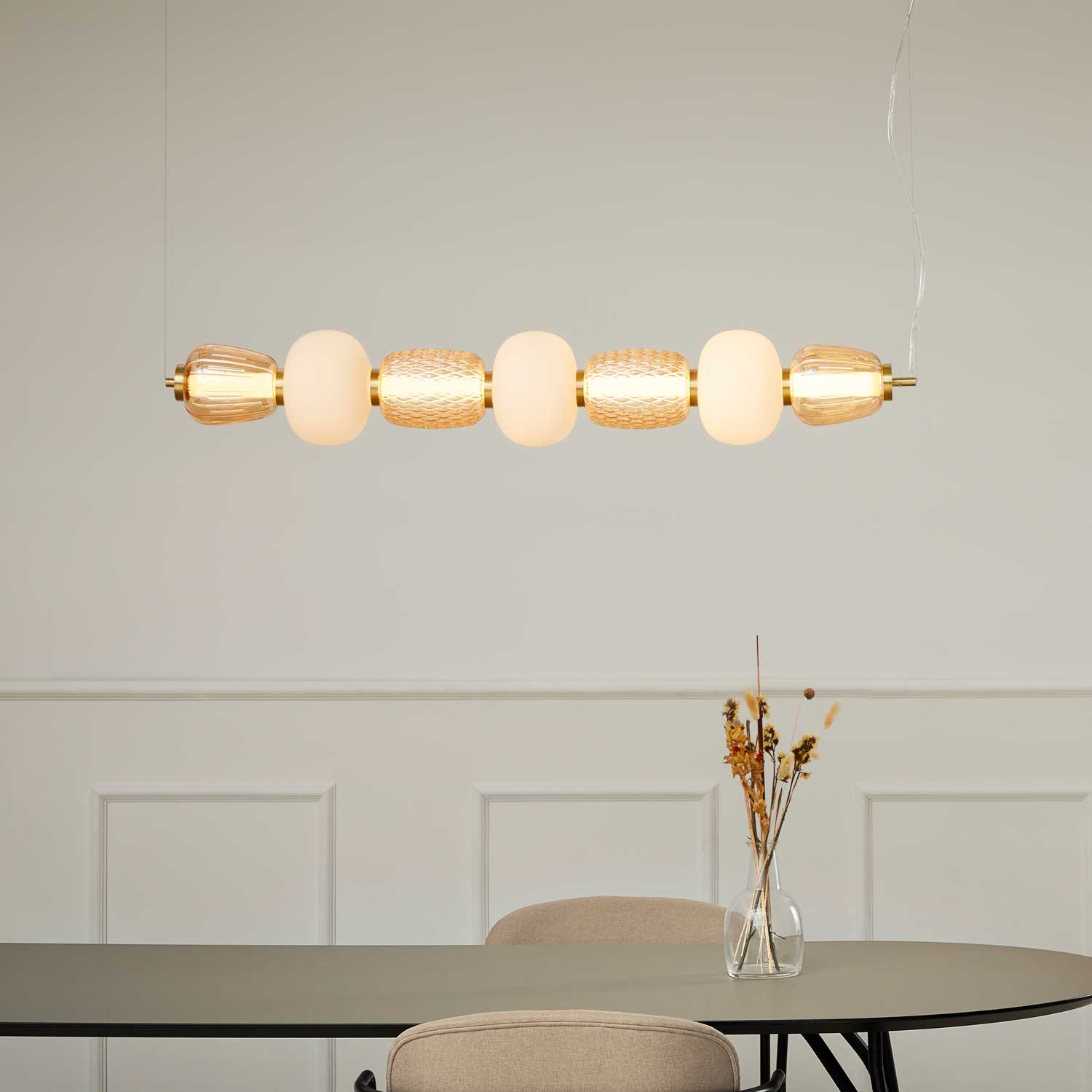 LOOM Design Pearl 7 rav/guld pendel billede 3