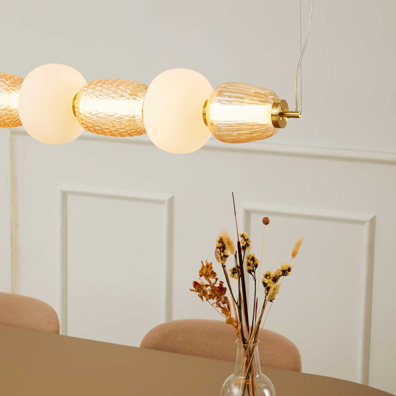 LOOM Design Pearl 7 rav/guld pendel billede 2