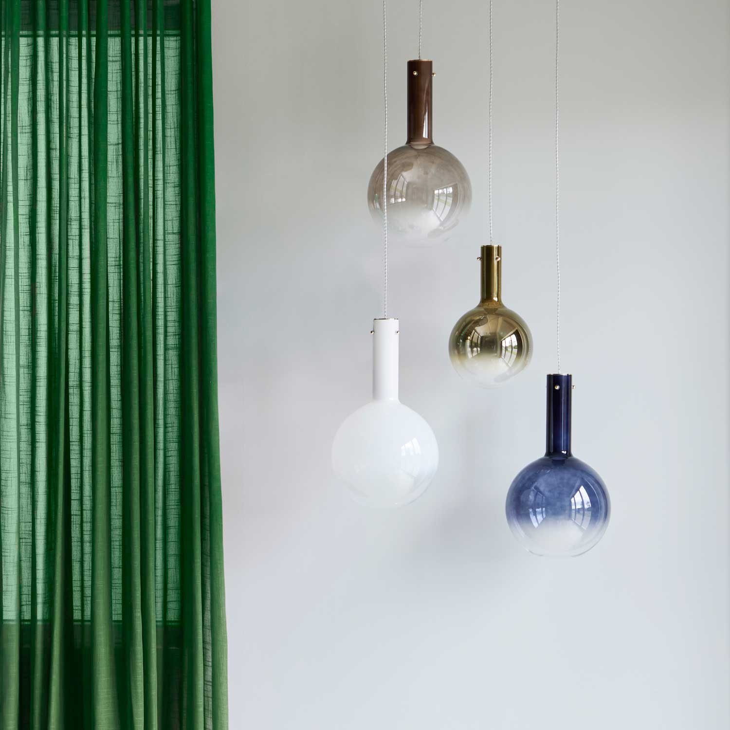 LOOM Design Raindrop 20 brandyfarvet pendel billede 4