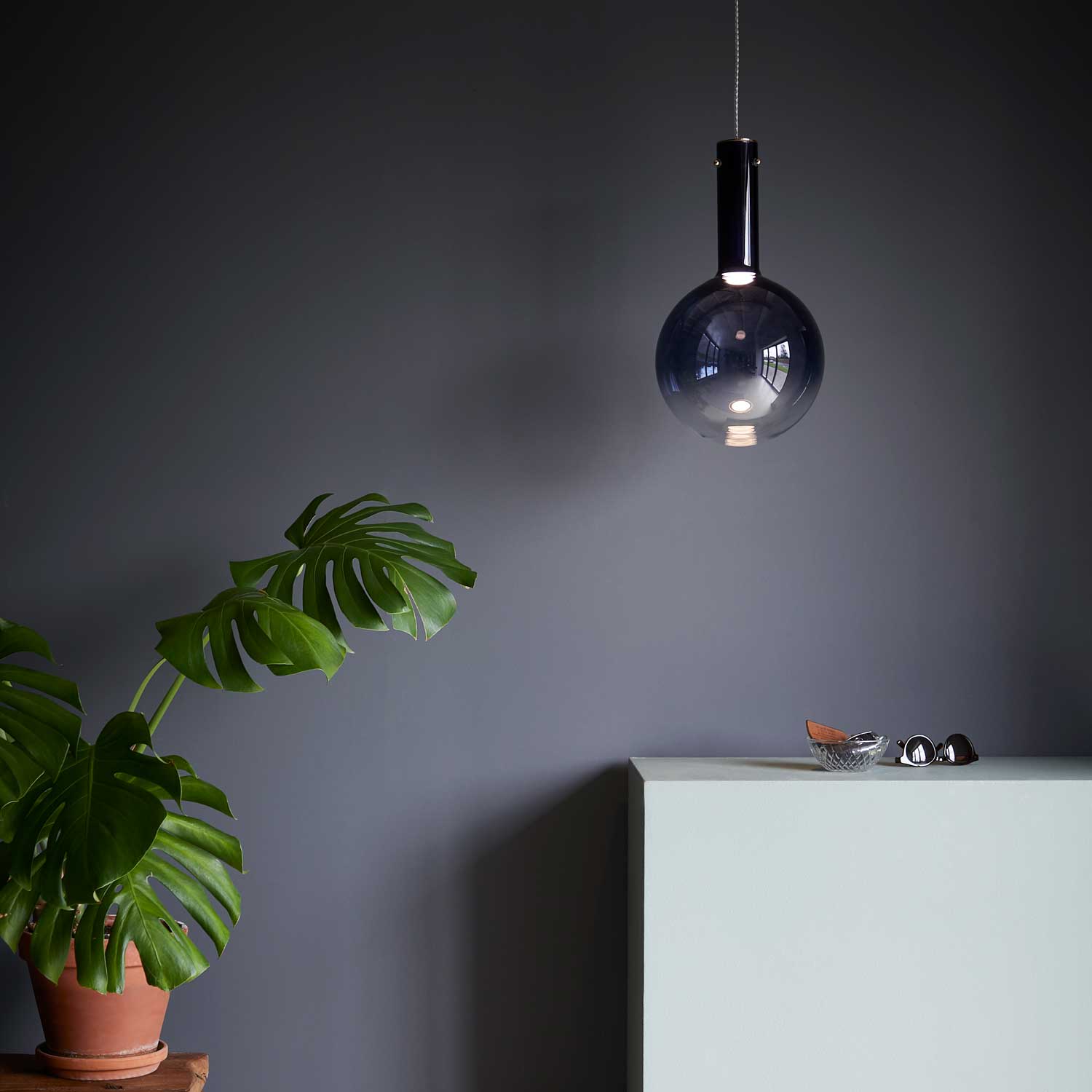 LOOM Design Raindrop 25 blå pendel billede 3