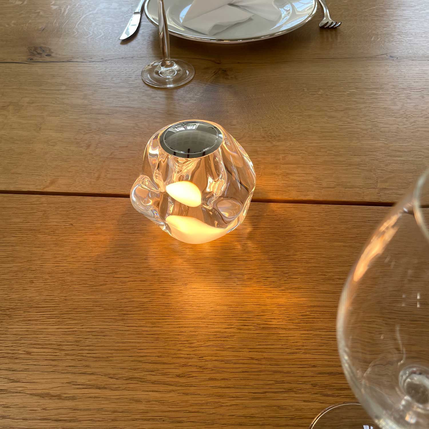Ice Ball krom LED portable bordlampe billede 4
