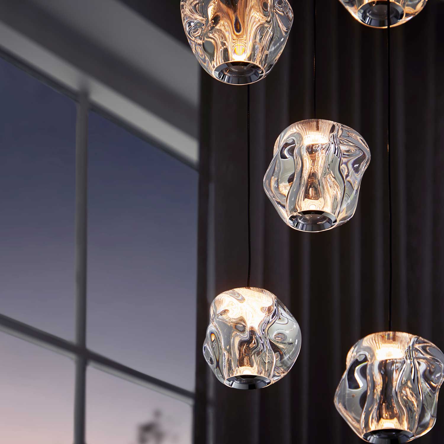 Ice Ball 5 LED pendel billede 3
