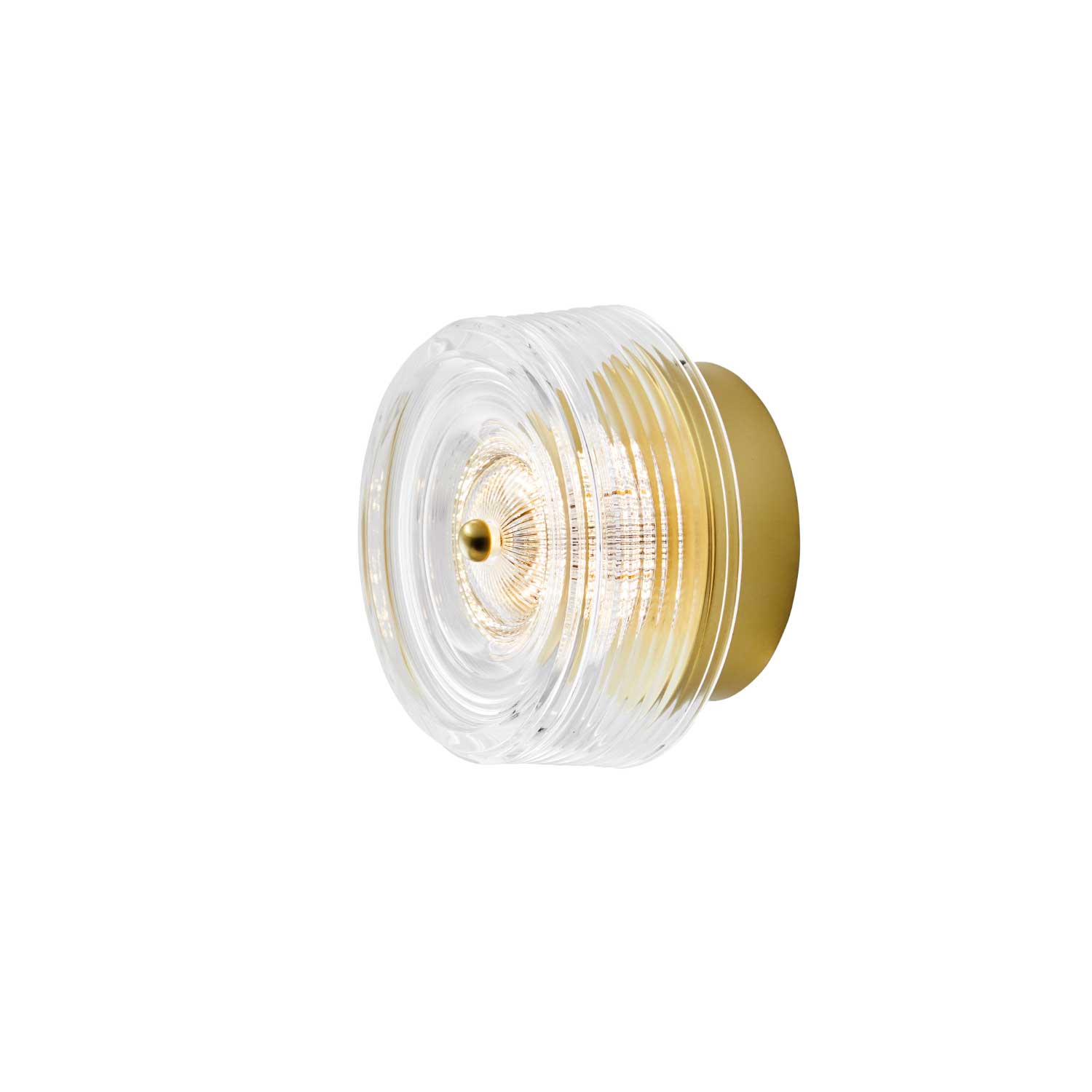 Glow matguld LED væglampe billede 1