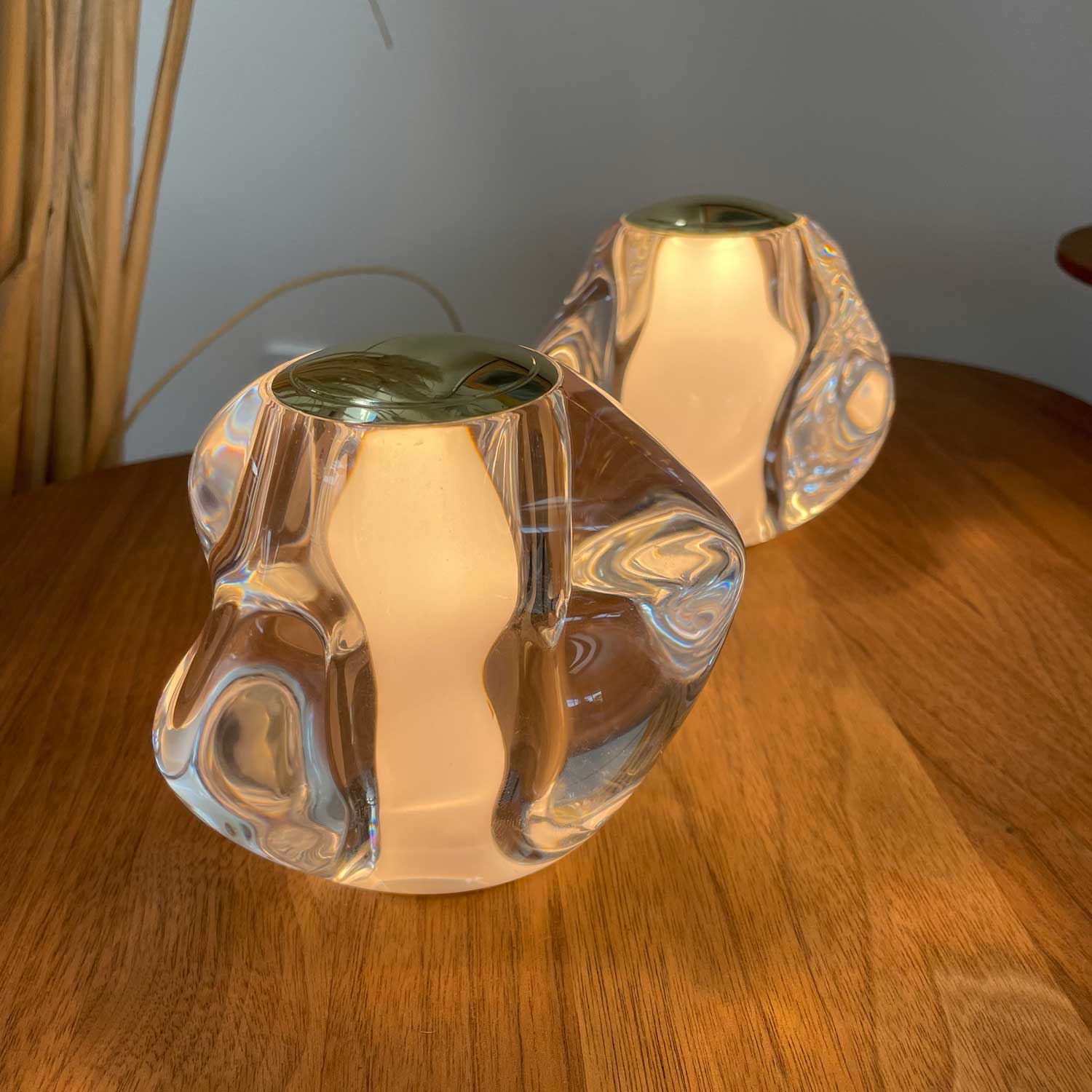 Ice Ball guld LED portable bordlampe billede 2