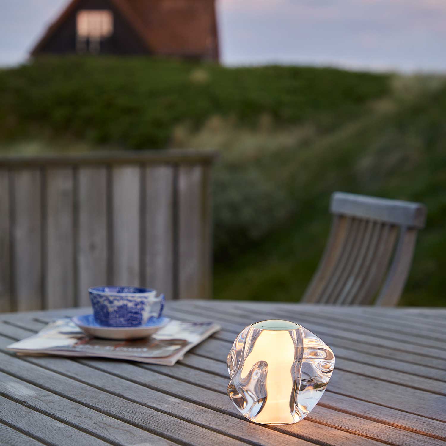 Ice Ball guld LED portable bordlampe billede 4