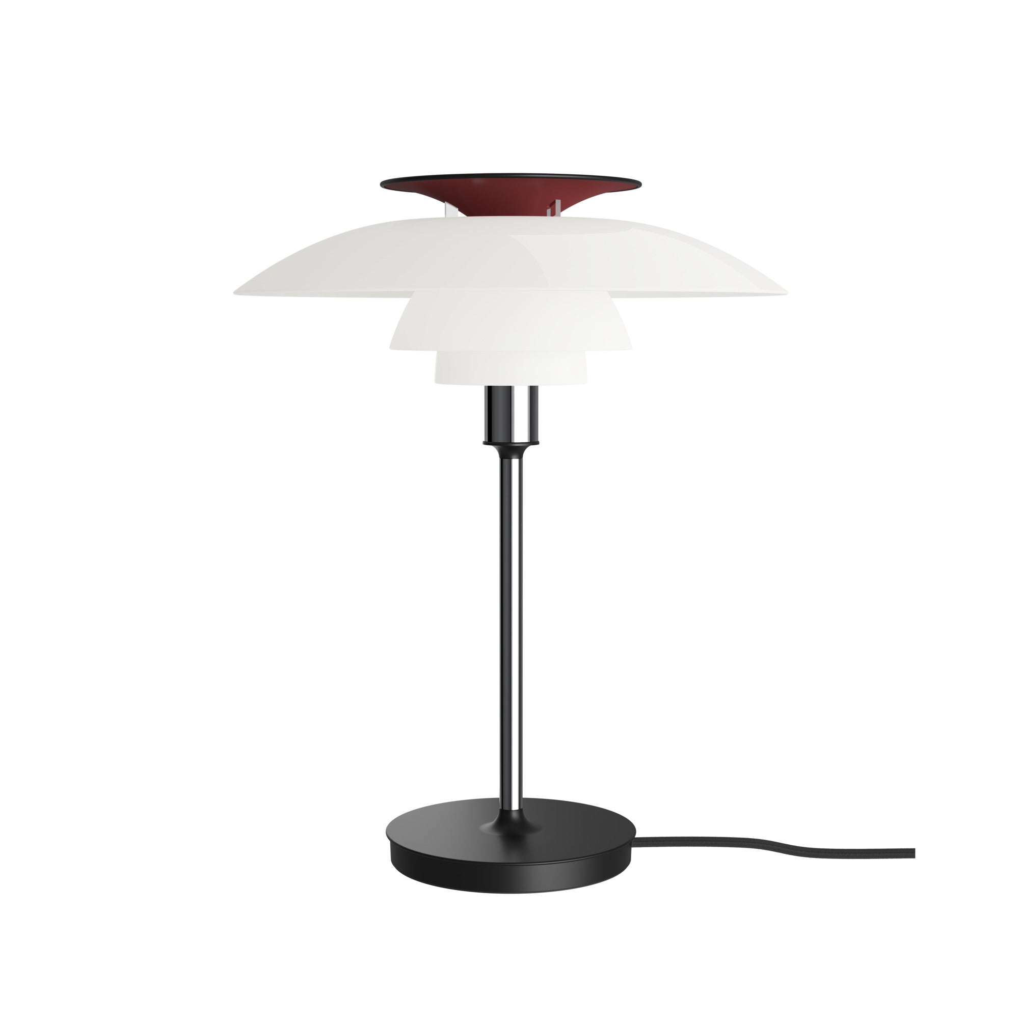 PH 80 bordlampe opal/højpoleret krom billede 1