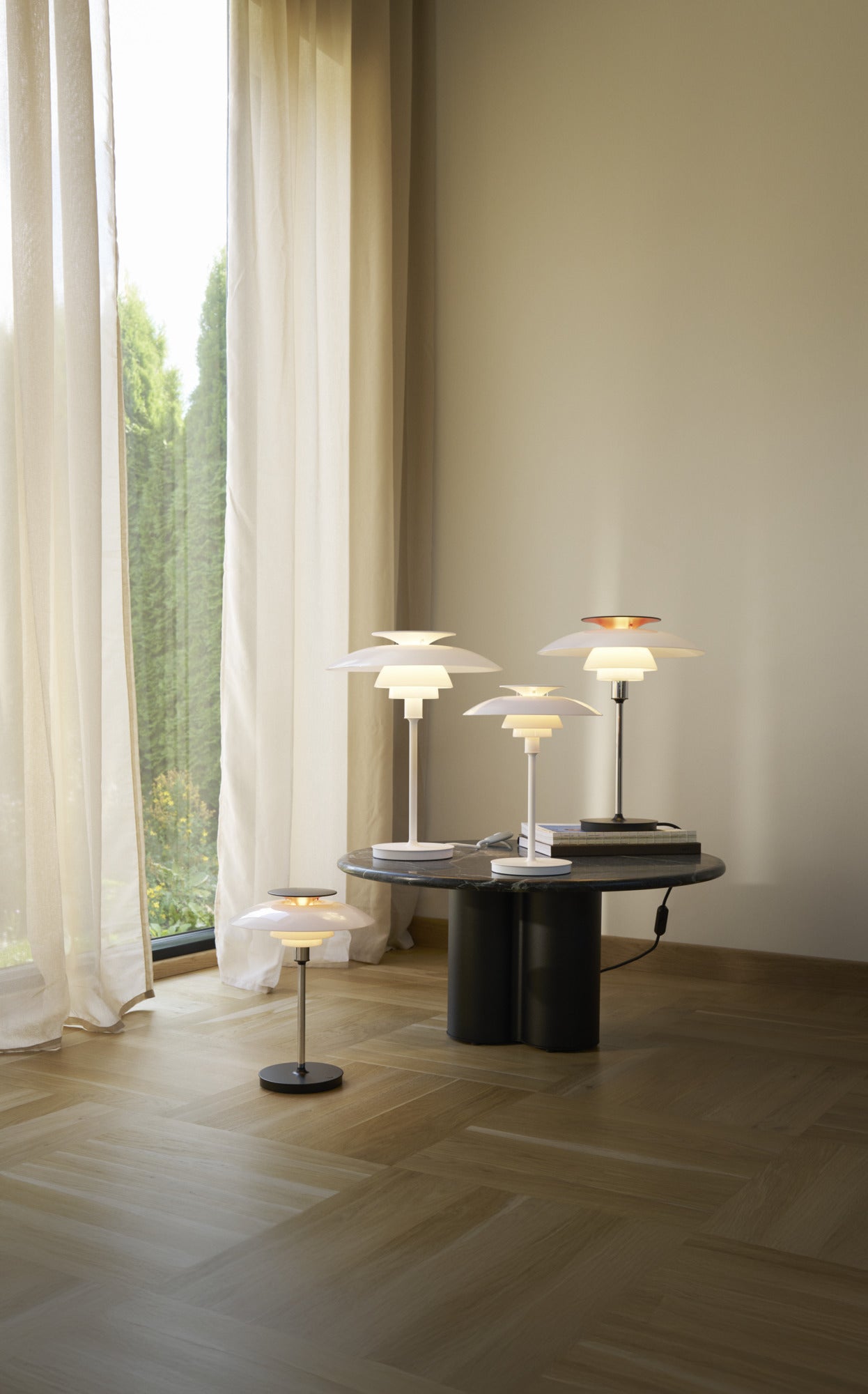 PH 80 bordlampe opal/højpoleret krom billede 4