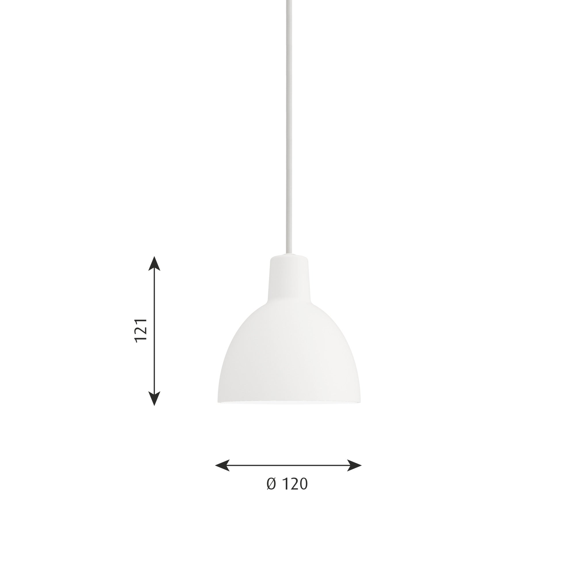 Toldbod 120 Pendel Hvid billede 2
