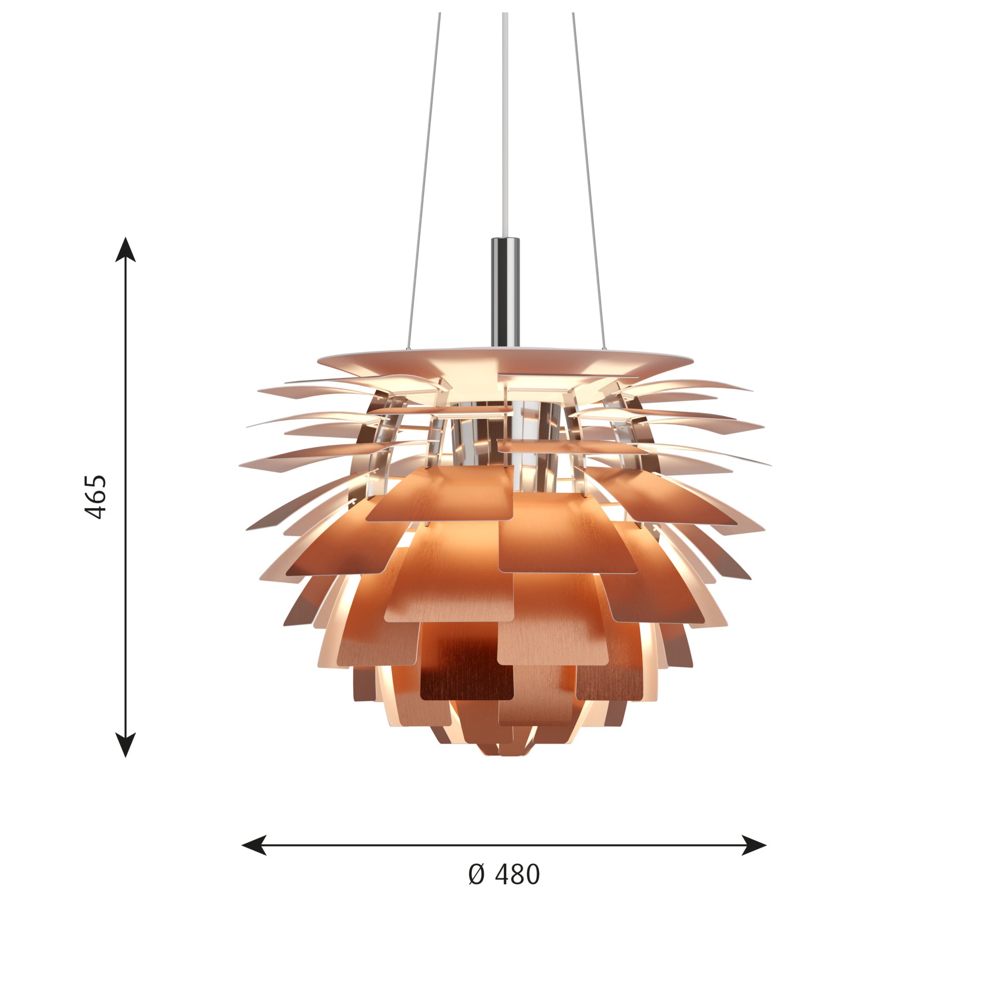 PH Artichoke Ø 480 Pendel Kobber billede 2