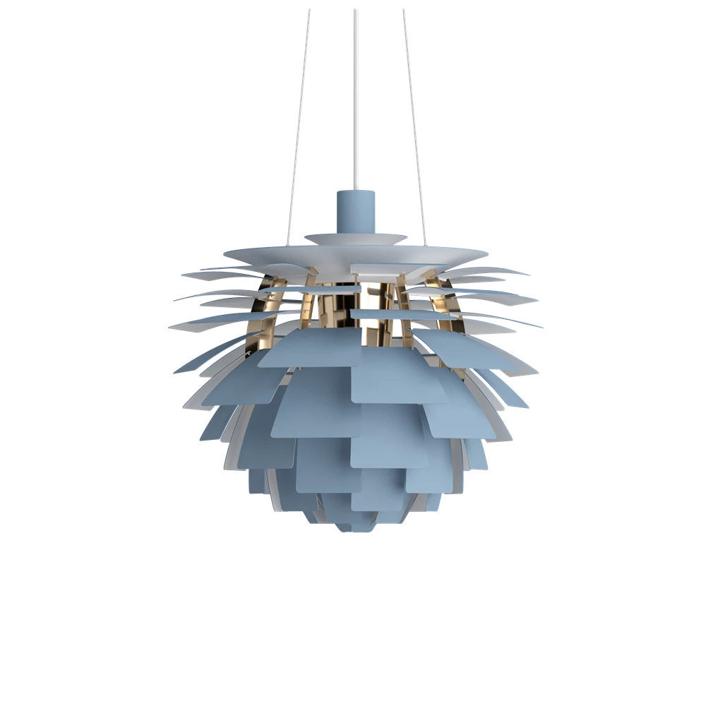 PH Artichoke Ø 480 Pendel støvet blå/metalliseret messing billede 2