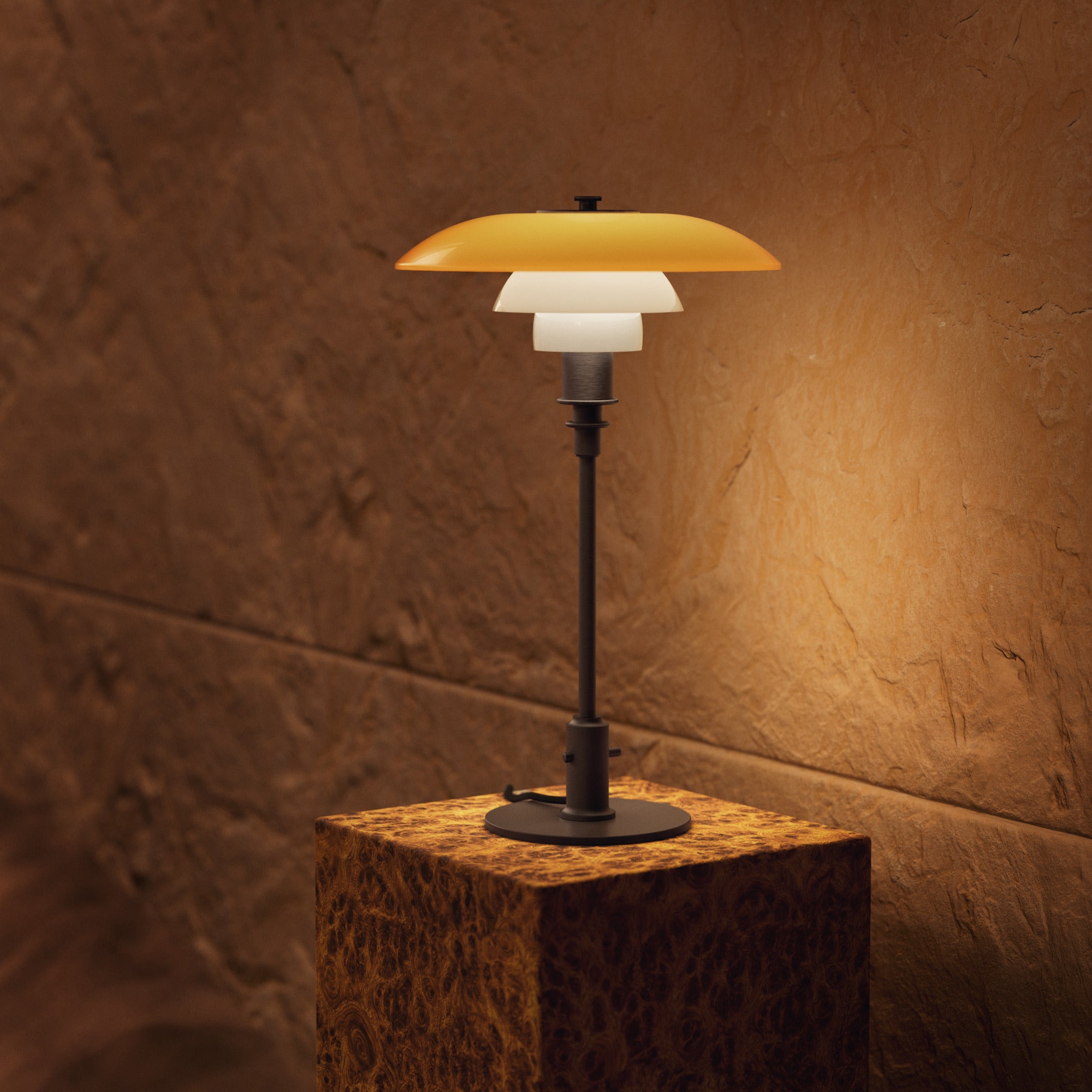 PH 3/2 Bordlampe Centenary Edition Amber/Opal White billede 3