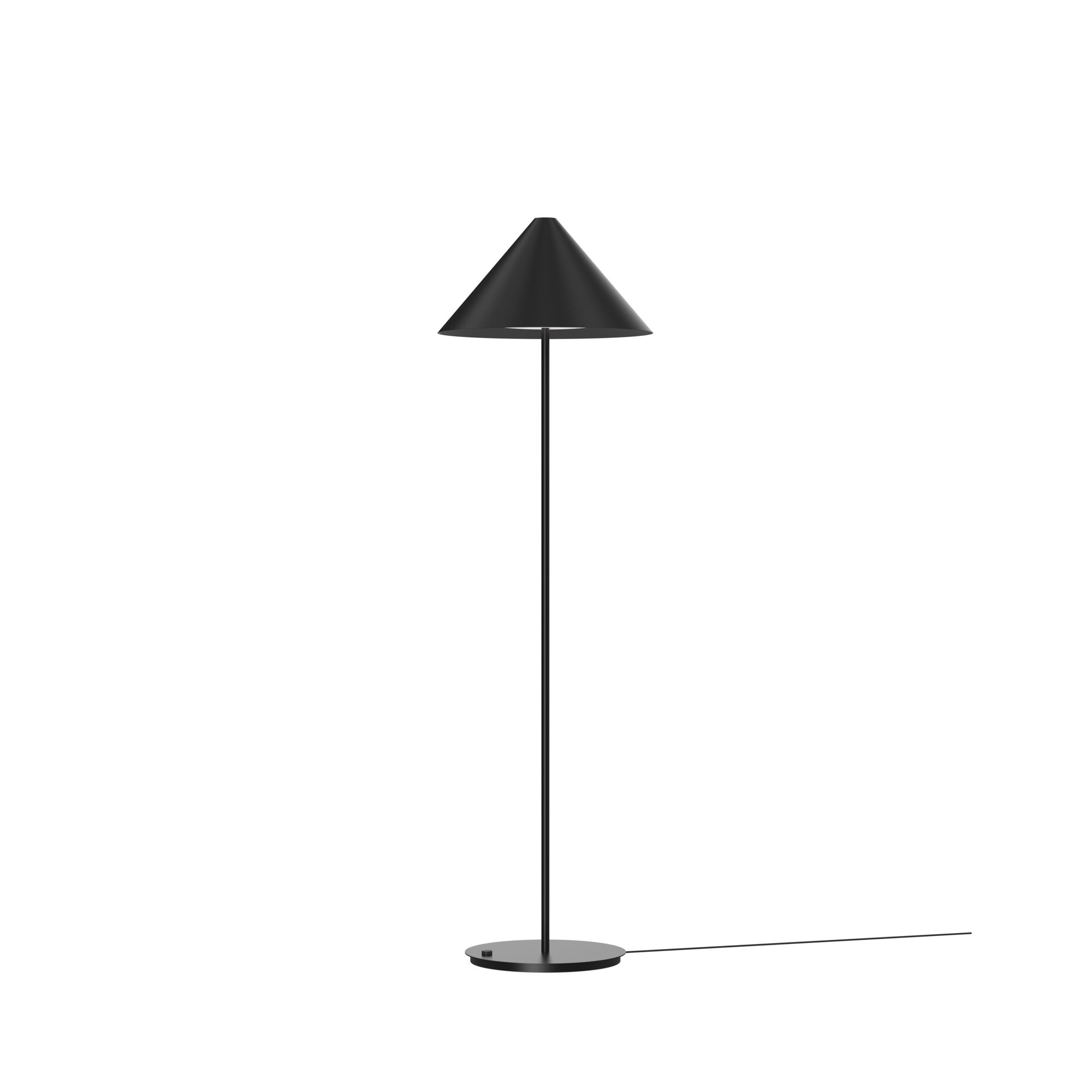 Keglen 400 sort LED gulvlampe billede 1