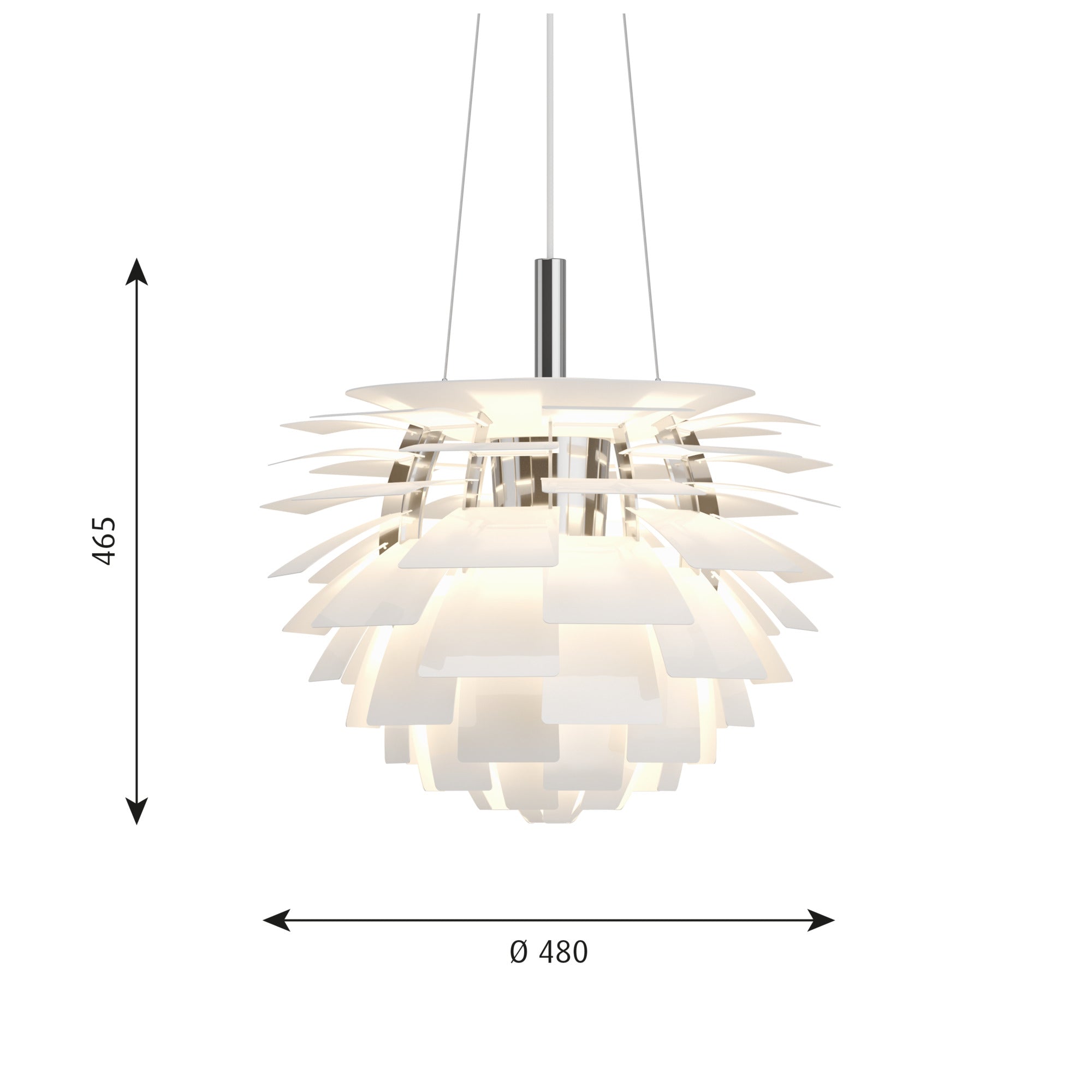 PH Artichoke Ø 480 Pendel Hvid billede 2