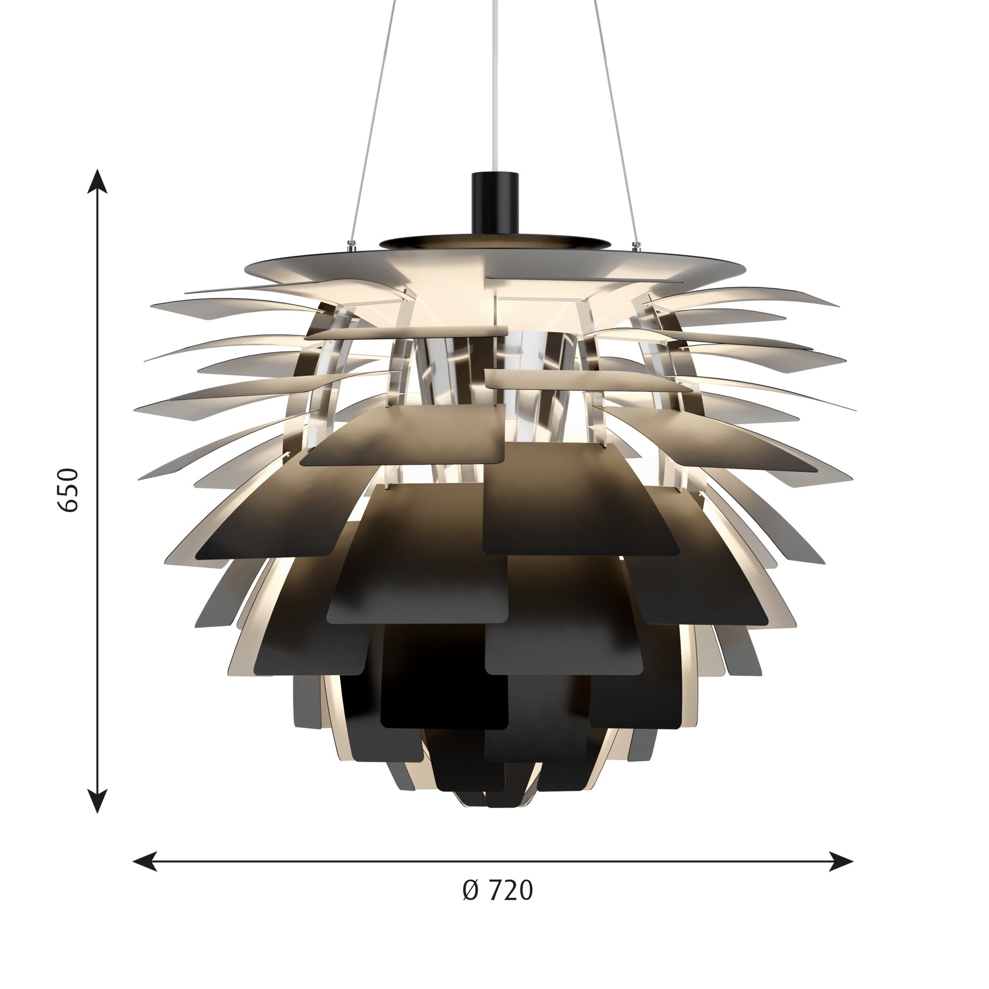 PH Artichoke Ø 720 Pendel Sort billede 2