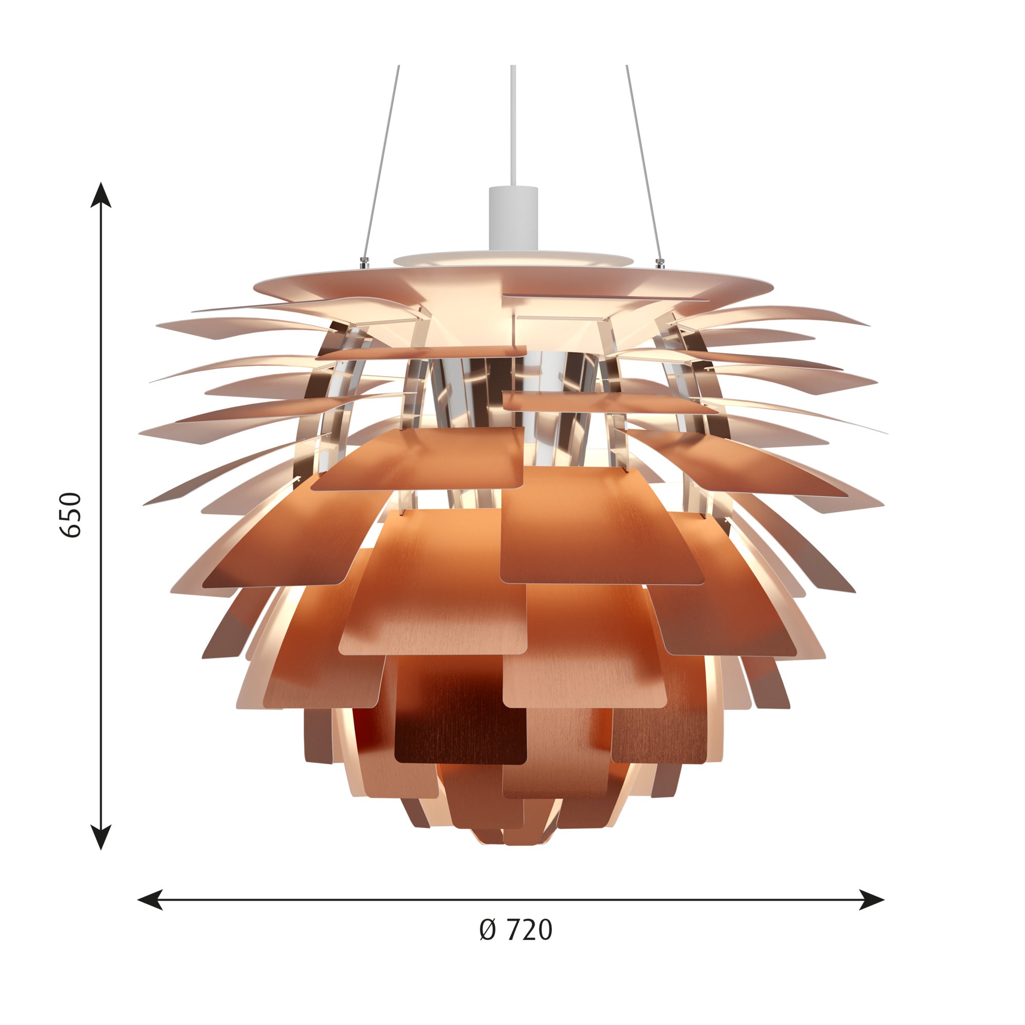 PH Artichoke Ø 720 Pendel Kobber billede 2