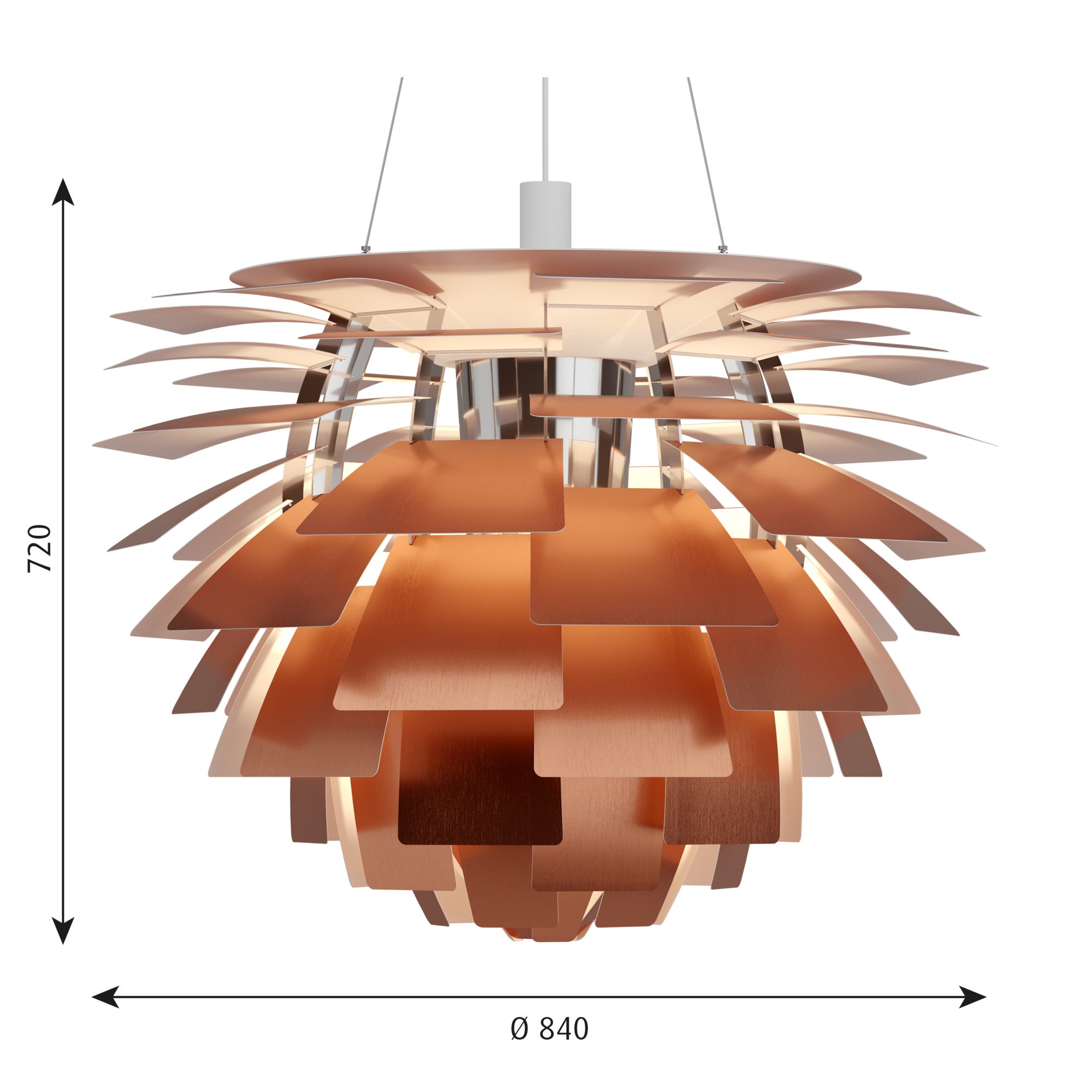PH Artichoke Ø 840 Pendel Kobber billede 2