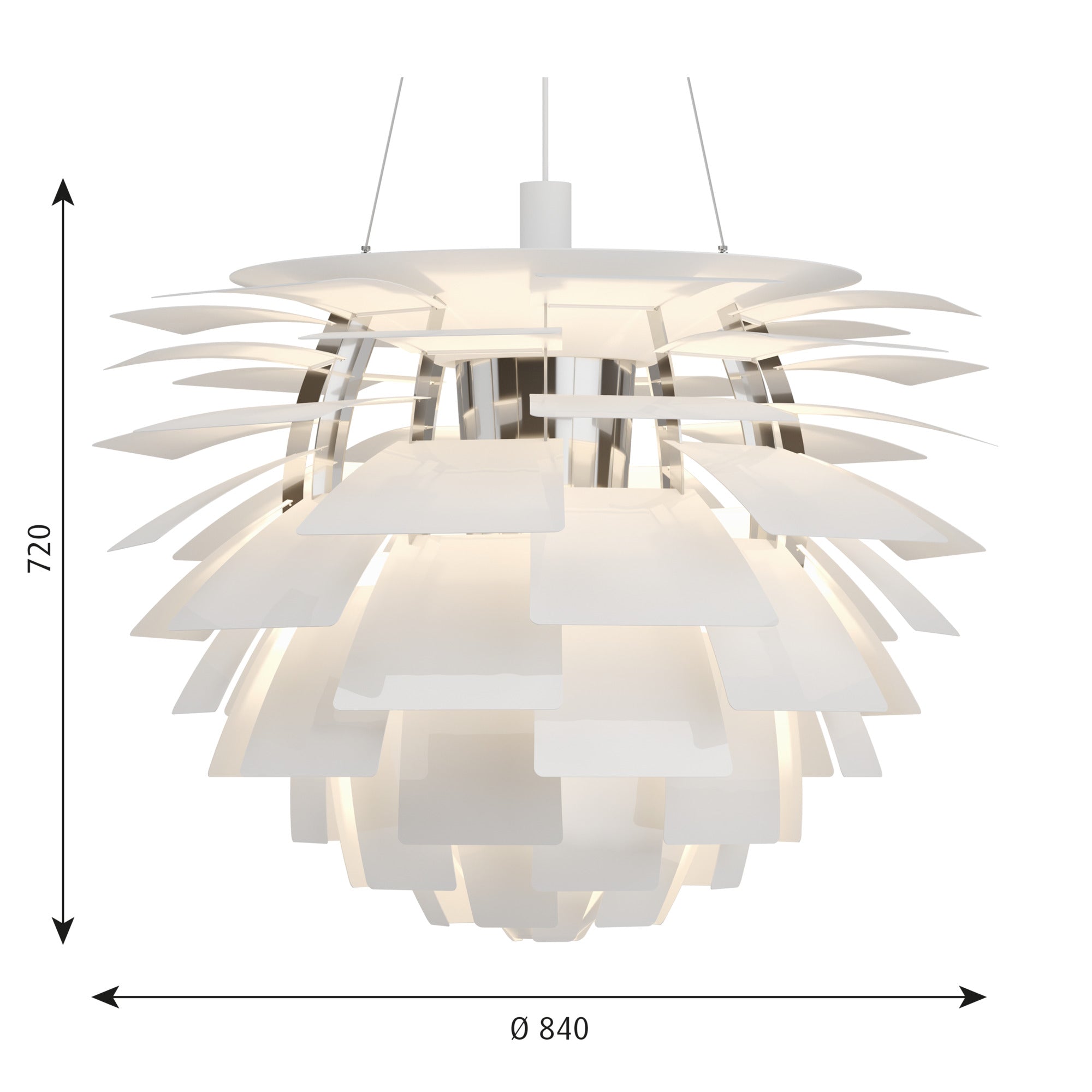 PH Artichoke Ø 840 Pendel LED 2700K Hvid billede 2