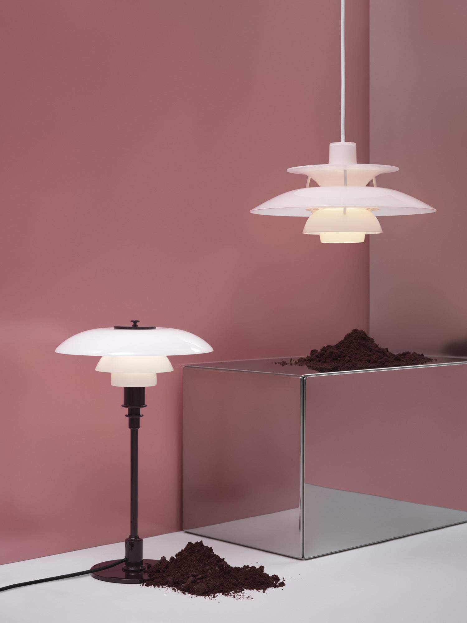 PH 5 320 Opal Pale Rose pendel billede 3