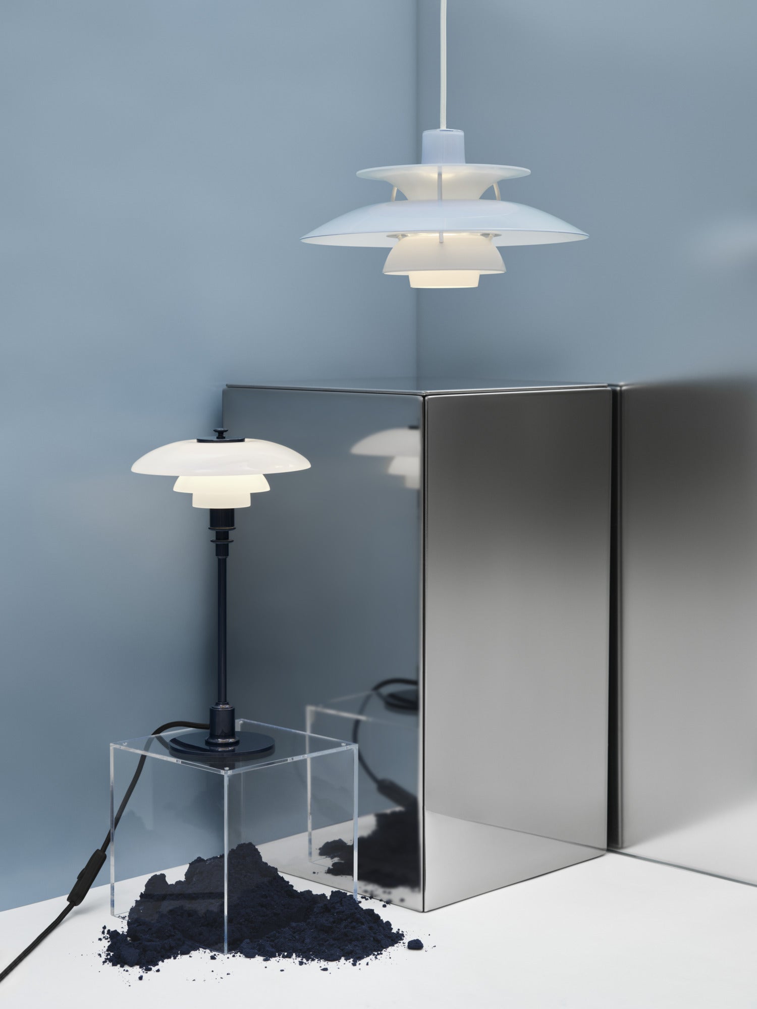 PH 5 320 Opal Pale Blue pendel billede 3