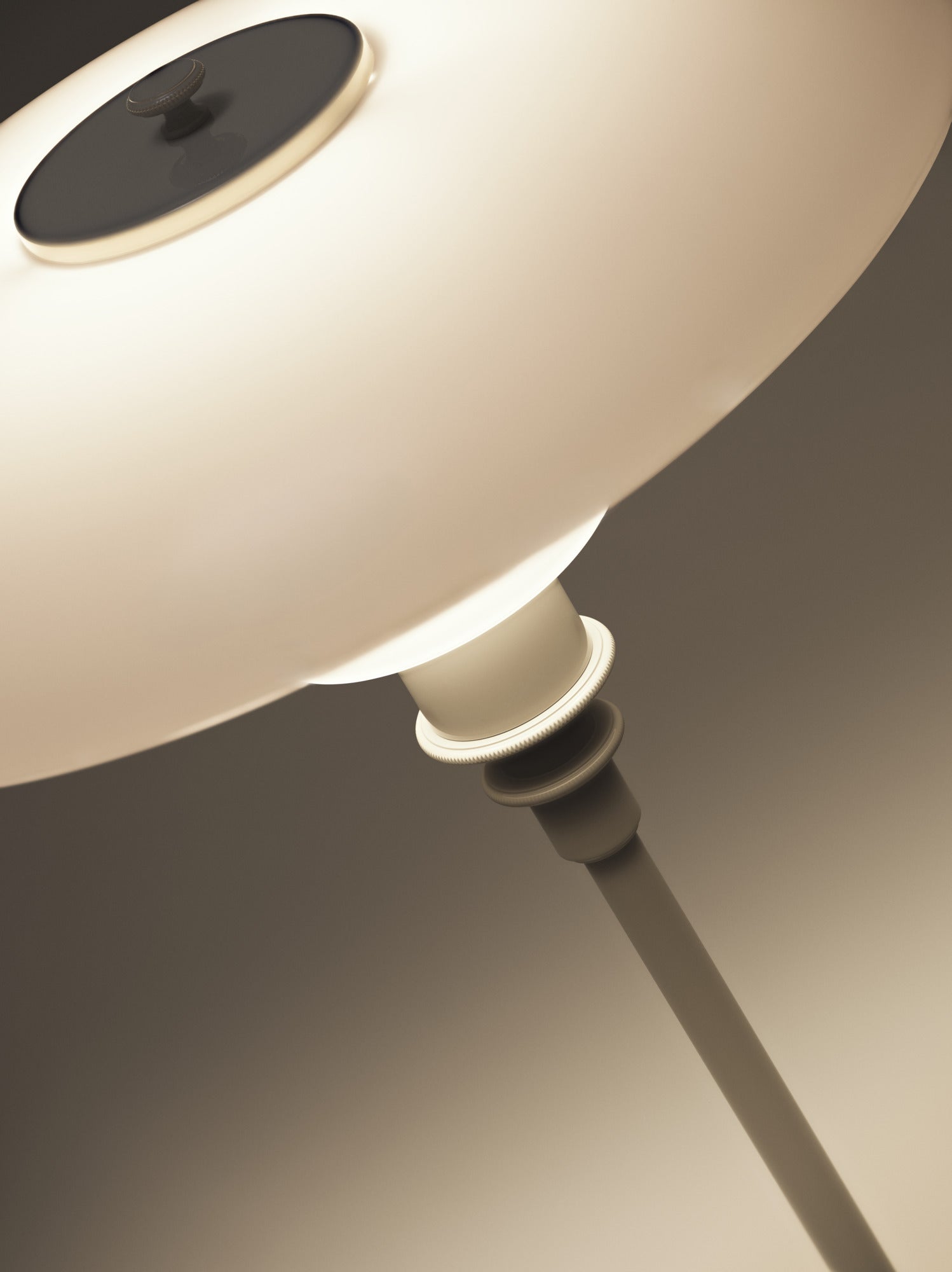 PH 3/2 Glossy Beige bordlampe billede 4