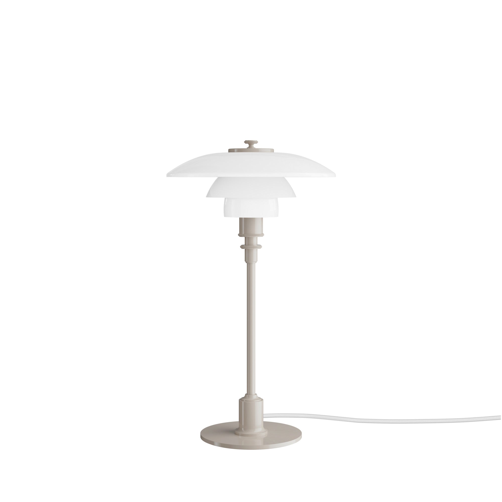 PH 2/1 Glossy Beige bordlampe billede 1