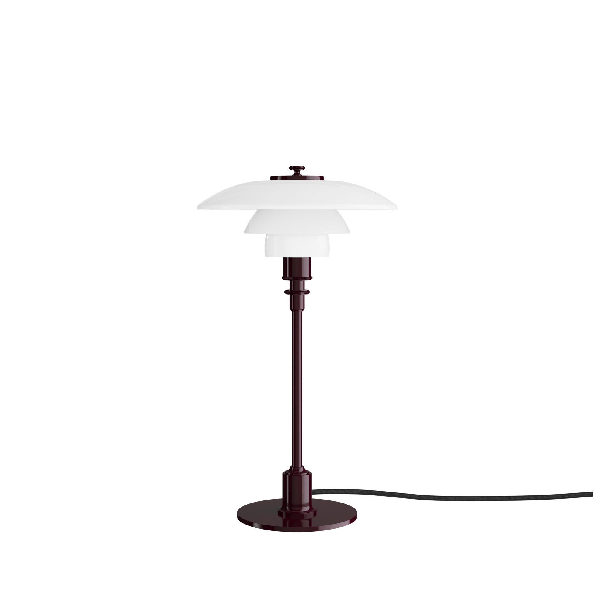 PH 2/1 Glossy Burgundy bordlampe billede 1