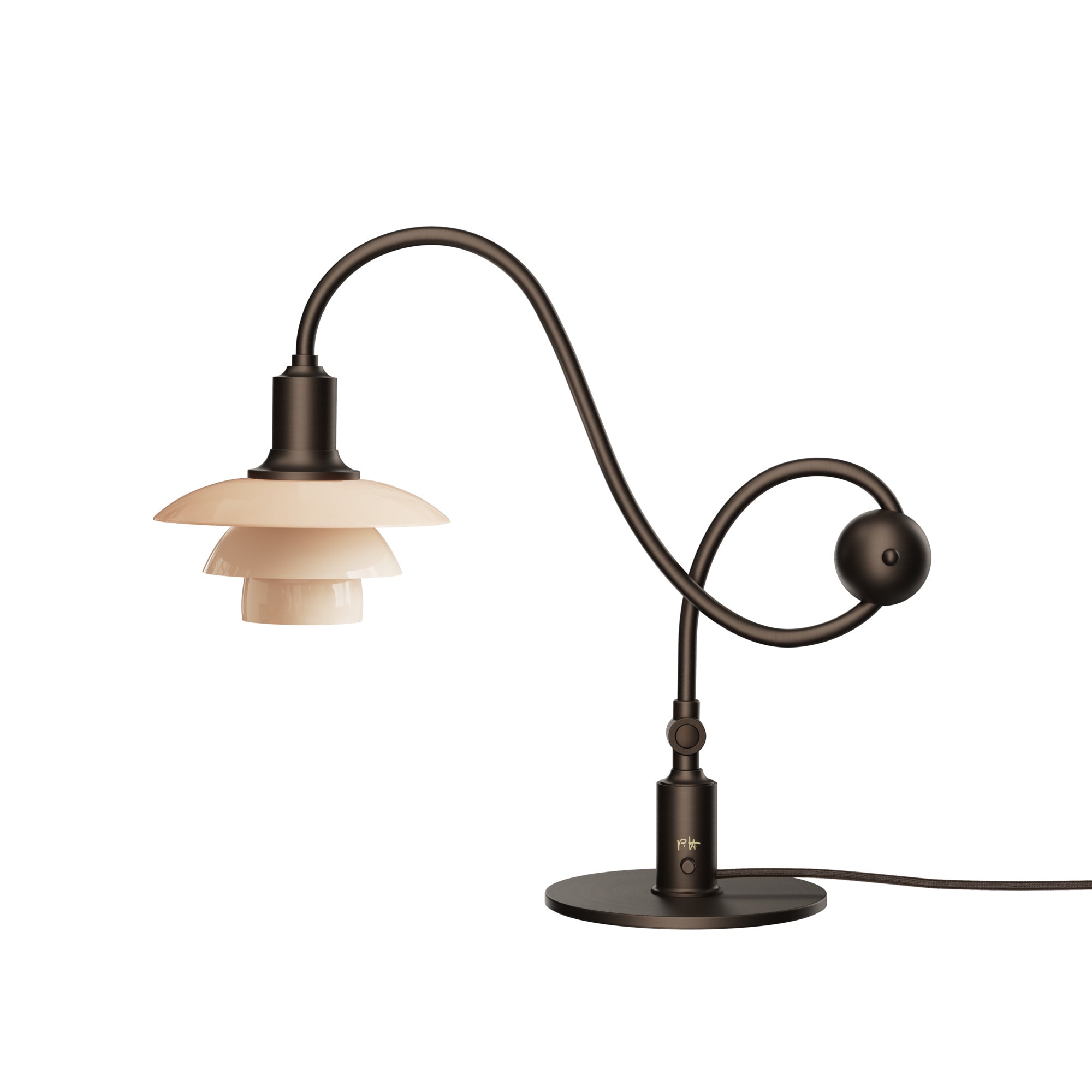 PH 1/1 Piano Dusty Terracotta bordlampe billede 1