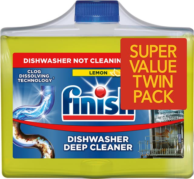 Finish Lemon opvaskemaskinerens duo-pakke (250 ml) billede 1
