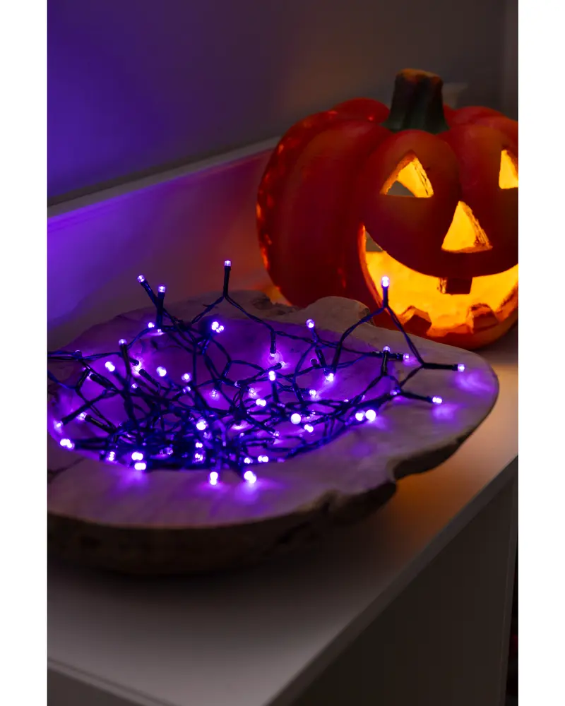 Lyskæde 200 LED - lilla billede 2