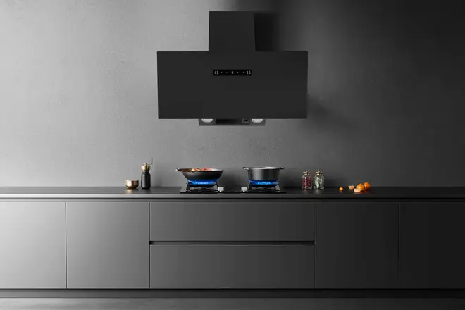 Wasco Emhætte TV13K90BL sort 90 cm billede 2