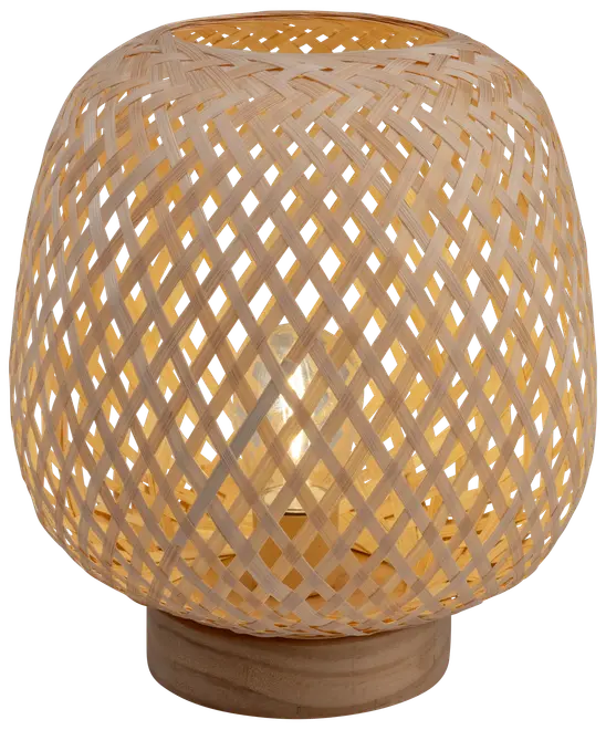 Amphion Bordlampe bambus flet - H20 cm