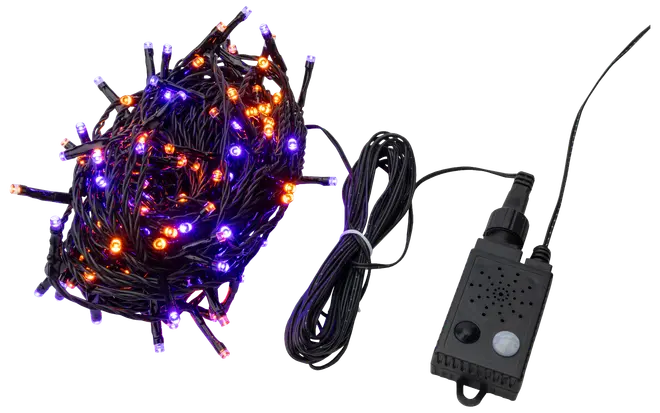 LED lyskæde med uhyggelige lyde billede 1