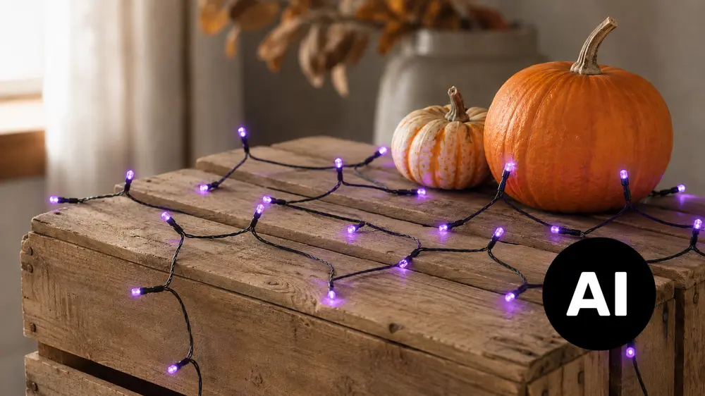 Lyskæde 200 LED - lilla billede 2