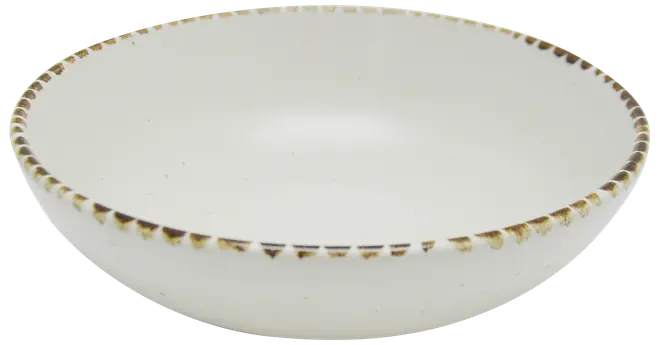 Stentøjstallerken Vega Dyb Ø18 - creme