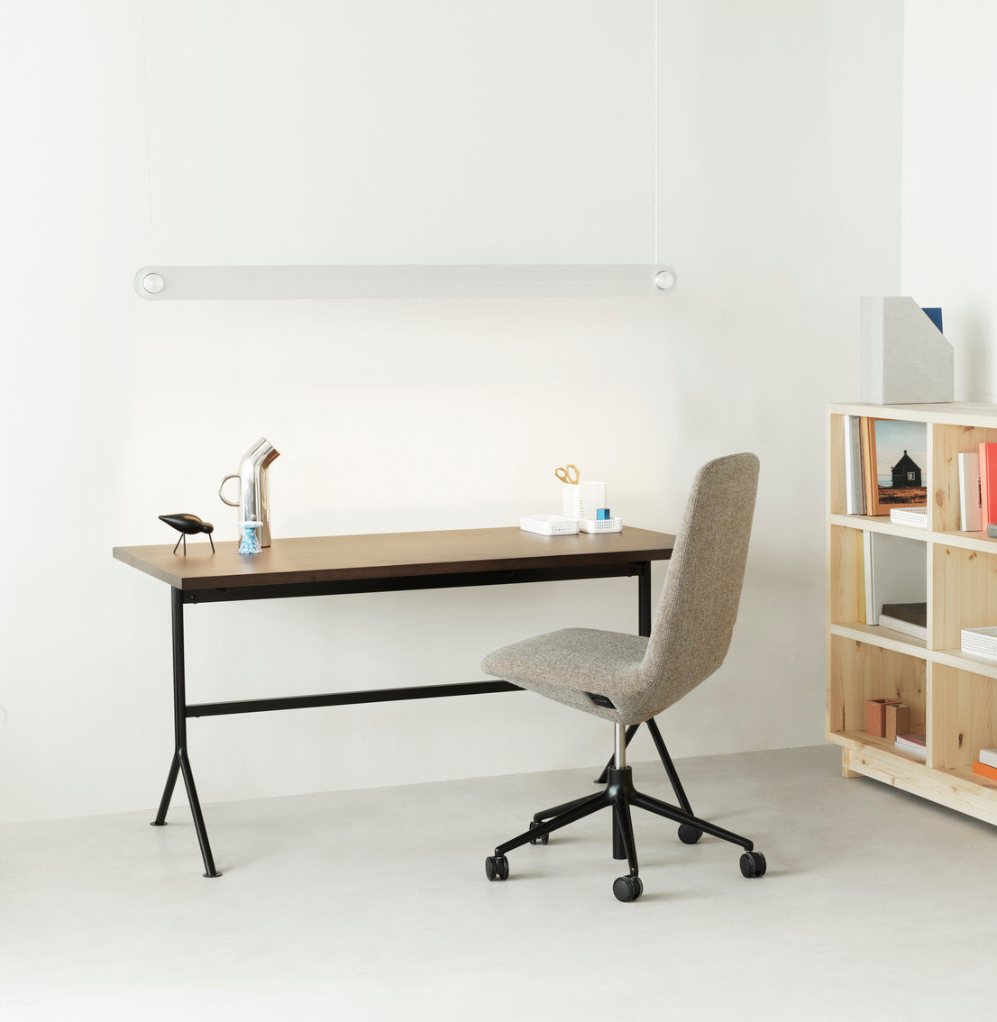 Dim Linear LED pendel børstet aluminium billede 3