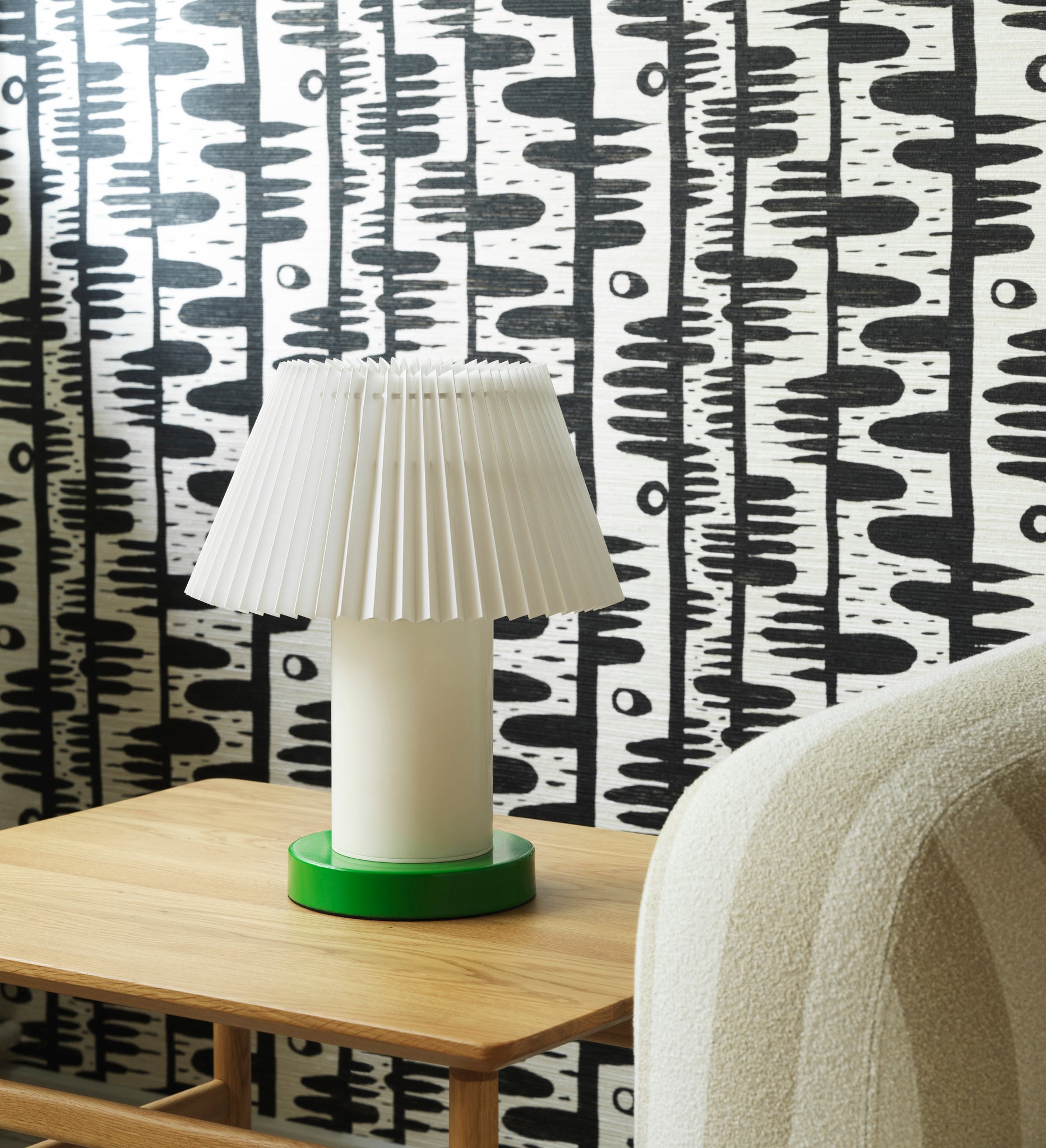Cellu lysegrøn bordlampe billede 3