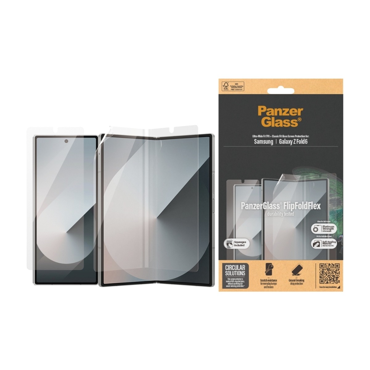 PanzerGlass Samsung Galaxy Z Fold6 skærmbeskytter TPU+glas billede 2