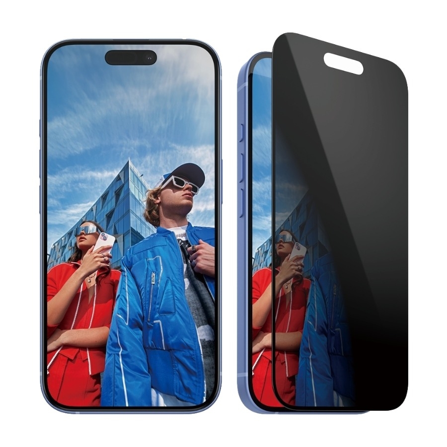 PanzerGlass iPhone 16/15 skærmbeskytter Ultra-Wide Fit Privacy med applikator billede 1