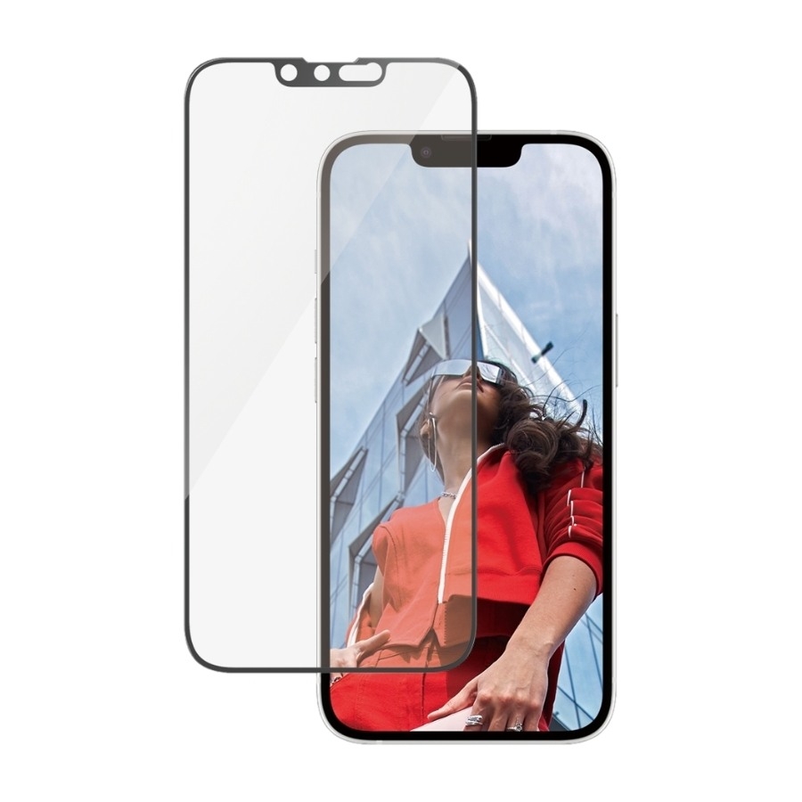 PanzerGlass iPhone 17e/16e/14/13/13 Pro skærmbeskytter Ultra-Wide Fit med applikator, gennemsigtig billede 1