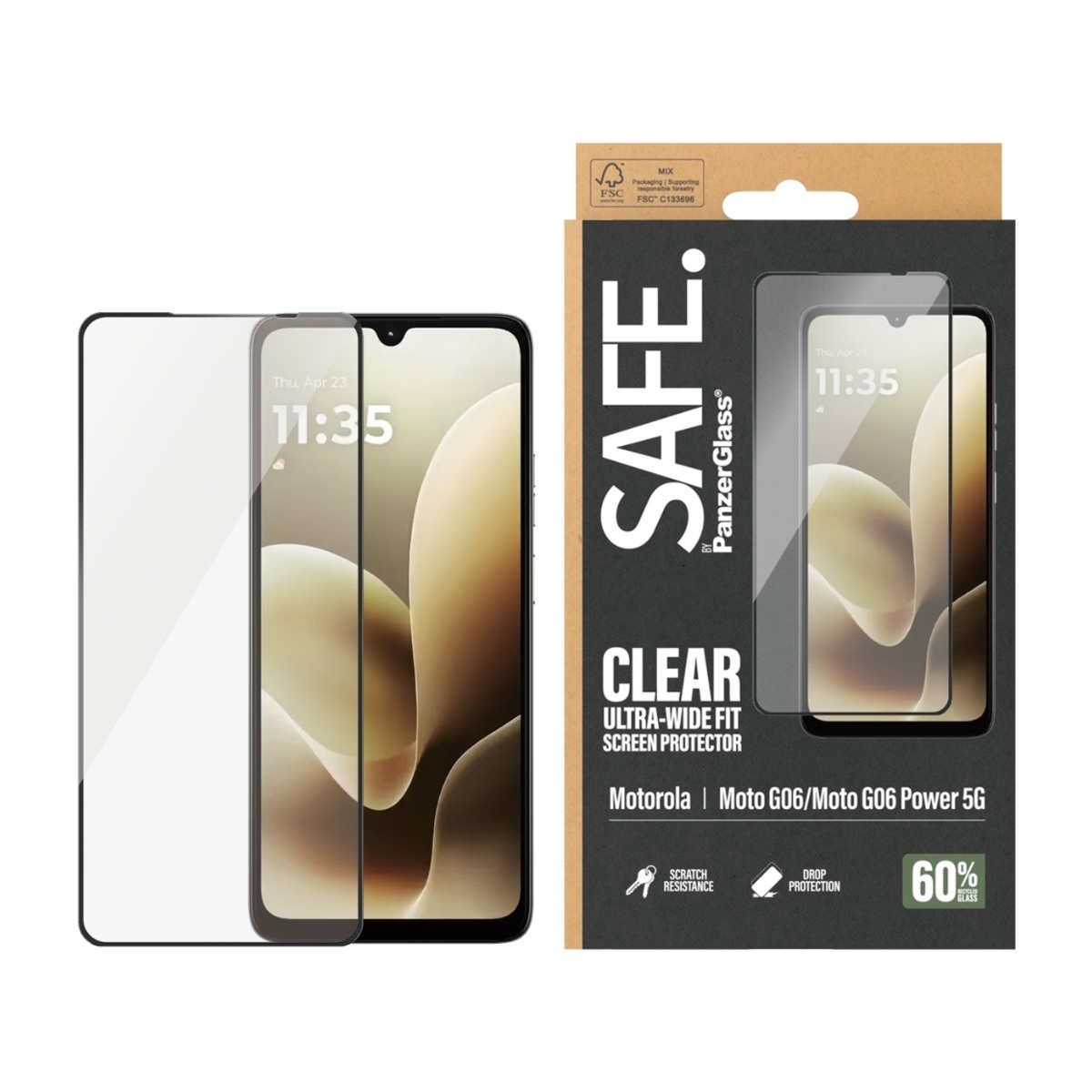 PanzerGlass Safe skærmbeskyttelse til Motorola moto g06/g06 Power billede 2